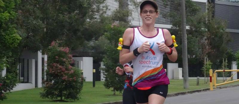 Donna Bruce runs for Autism